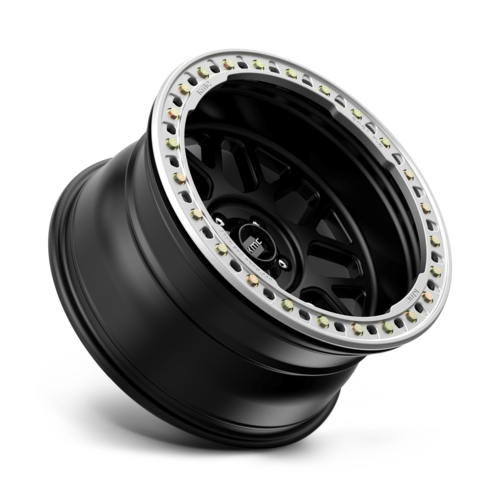 KMC KM235 Grenade Crawl Beadlock Wheels 20x10 Satin Black -48 Offset for 5x127 Bolt Pattern