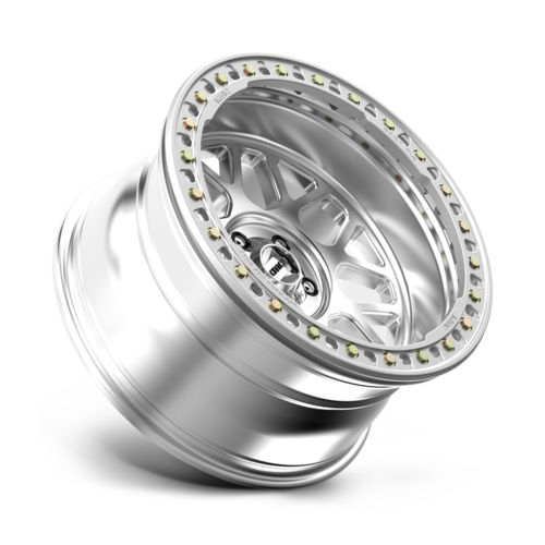KMC KM235 Grenade Crawl Beadlock Wheel - 20x10 - Machined Finish - 5x127 Bolt Pattern - Offset -48
