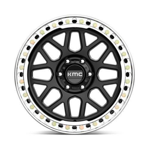 KMC KM235 Grenade Crawl Beadlock Wheel 20x10 Satin Black -48 Offset