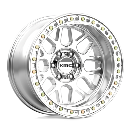 KMC KM235 Grenade Crawl Beadlock Wheel - 20x10 - 6x139.7 Bolt Pattern - Machined Finish