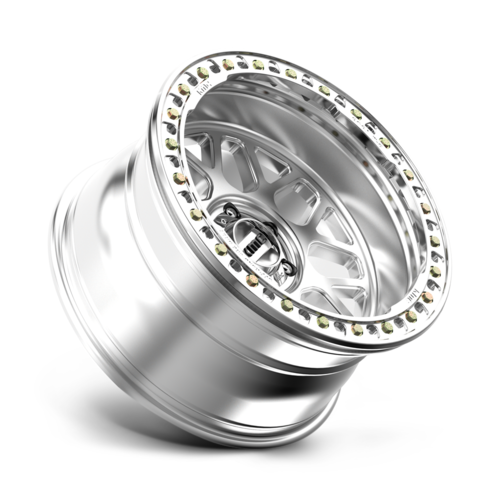 KMC KM235 Grenade Crawl Beadlock Wheel - 20x10 - 6x139.7 Bolt Pattern - Machined Finish