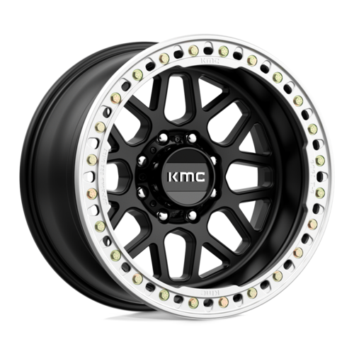 KMC KM235 Grenade Crawl Beadlock Wheel 20x10 Satin Black -48 Offset