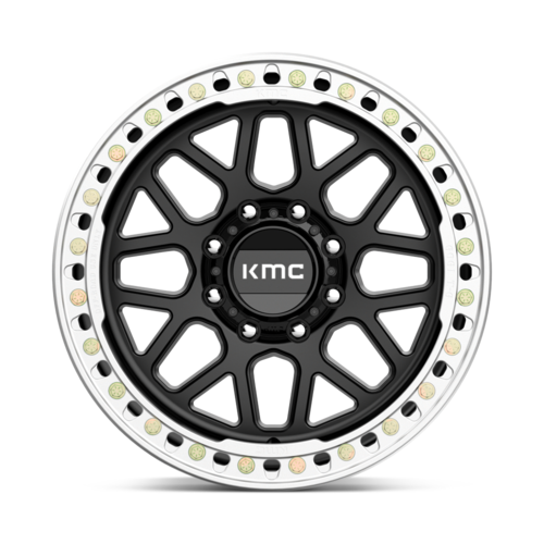 KMC KM235 Grenade Crawl Beadlock Wheel 20x10 Satin Black -48 Offset