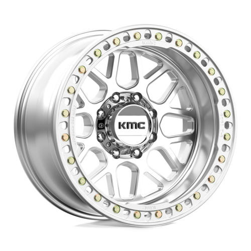 KMC KM235 Grenade Crawl Beadlock Wheel 20x10 -48 Offset, 8x165.1 Bolt Pattern, Machined Finish
