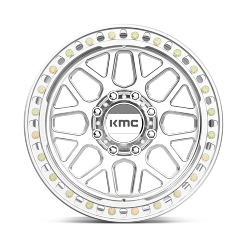 KMC KM235 Grenade Crawl Beadlock Wheel 20x10 -48 Offset, 8x165.1 Bolt Pattern, Machined Finish