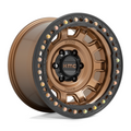 KMC KM236 TANK Beadlock 17x9 Matte Bronze Wheel with 6x139.7 Bolt Pattern and -38 Offset