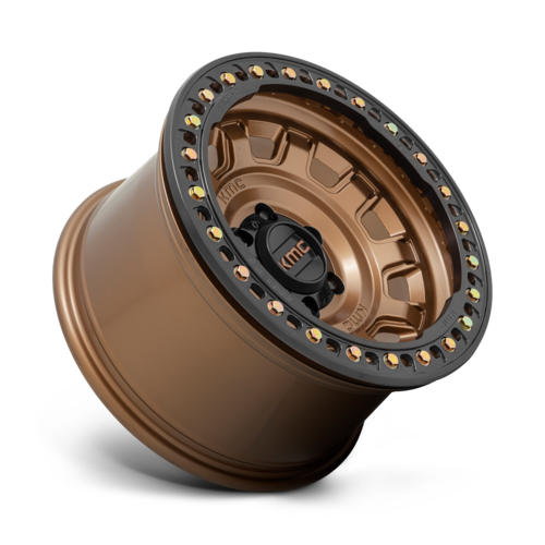 KMC KM236 TANK Beadlock 17x9 Matte Bronze Wheel with 5x127 Bolt Pattern and -38 Offset