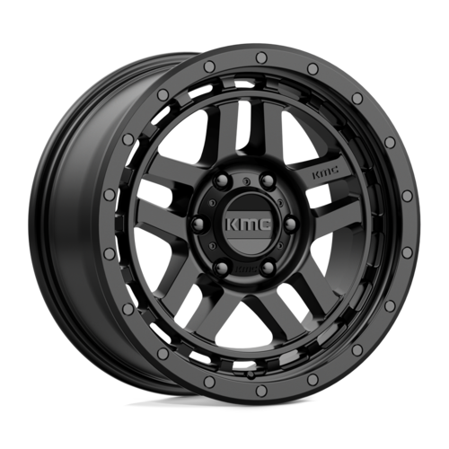 KMC KM540 Recon Satin Black 18-Inch Wheel with 6x114.3 Bolt Pattern and 66.06mm Center Bore