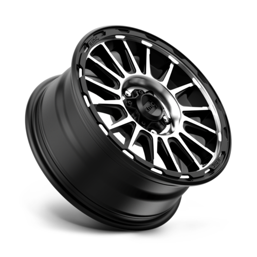 KMC KM542 Impact 16x8 Satin Black Machined Wheel for 5x150 Bolt Pattern