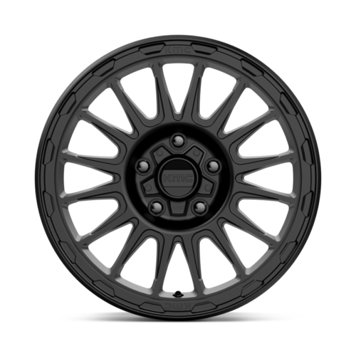 KMC KM542 Impact Satin Black 17x8 Wheel with 6x114.3 Bolt Pattern and 35mm Offset