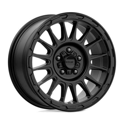 KMC KM542 Impact Satin Black 17x8 Wheel with 5x127 Bolt Pattern and 71.5mm Center Bore