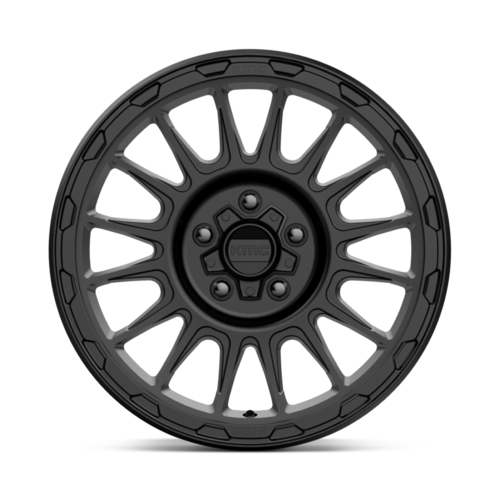 KMC KM542 Impact Satin Black 17x8 Wheel with 5x127 Bolt Pattern and 71.5mm Center Bore