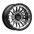 KMC KM542 Impact Satin Black Machined 17x8.5 Inch Alloy Wheel with 6x139.7 Bolt Pattern