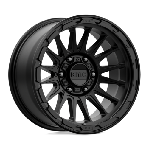 KMC KM542 Impact 17x9 Satin Black Wheel with -12mm Offset and 6x139.7 Bolt Pattern