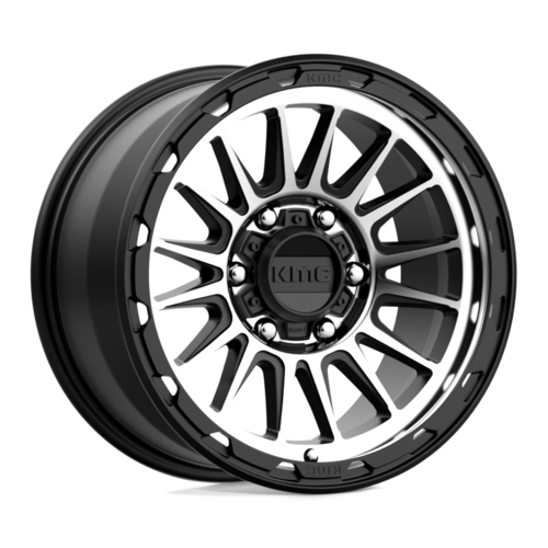 KMC KM542 Impact 17x9 Satin Black Machined Wheel with 6x114.3 Bolt Pattern and 66.06mm Center Bore