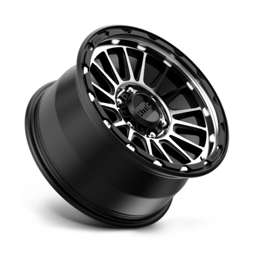 KMC KM542 Impact 17x9 Satin Black Machined Wheel with 6x114.3 Bolt Pattern and 66.06mm Center Bore