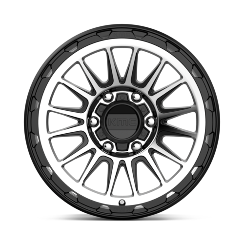 KMC KM542 Impact 17x9 Satin Black Machined Wheel with 6x114.3 Bolt Pattern and 66.06mm Center Bore