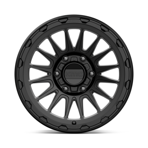 KMC KM542 Impact Satin Black 17x9 Inch Wheel with 6x114.3 Bolt Pattern and 66.06mm Center Bore