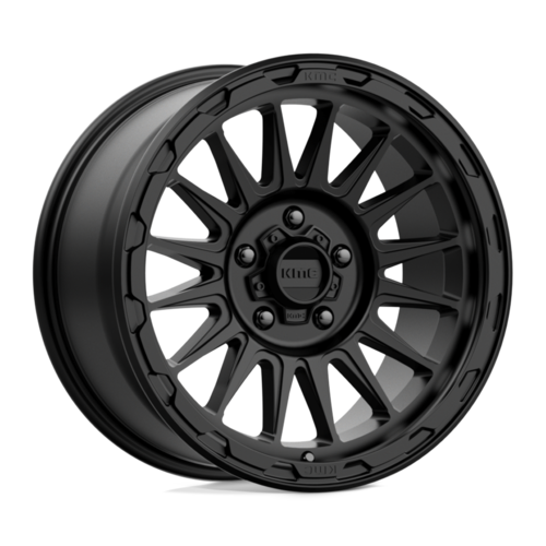 KMC KM542 Impact Satin Black 18x9 Inch Wheels with 5x127 Bolt Pattern and 71.50 Center Bore