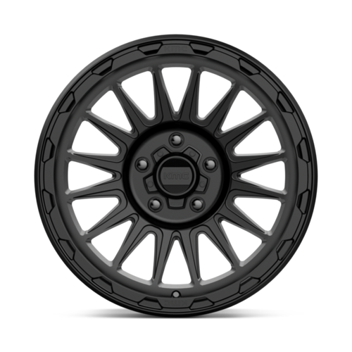 KMC KM542 Impact Satin Black 18x9 Inch Wheels with 5x127 Bolt Pattern and 71.50 Center Bore