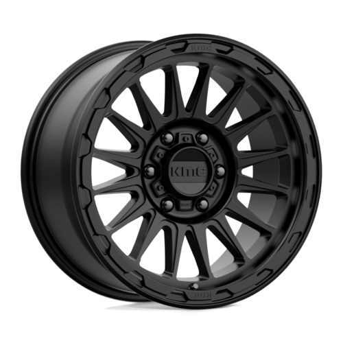 KMC KM542 Impact Satin Black 18x9 Inch Wheel with 6x139.7 Bolt Pattern and 18mm Offset
