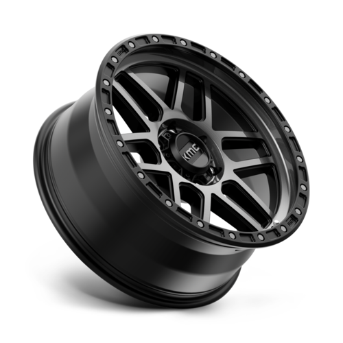 KMC KM544 Mesa 17x9 Satin Black with Gray Tint Wheel - Offset -12MM, 6x139.7 Bolt Pattern