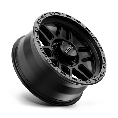 KMC KM544 Mesa 20x9 Satin Black with Gloss Black Lip Wheel with 8x170 Bolt Pattern