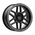 KMC KM544 Mesa 20x9 Satin Black with Gloss Black Lip Wheel with 6x139.7 Bolt Pattern and 18mm Offset