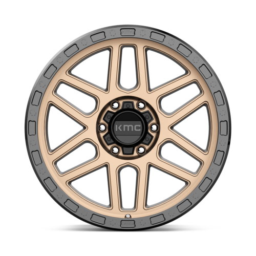 KMC KM544 Mesa 17x9 Matte Bronze with Black Lip Wheel -12mm Offset, 6x139.7 Bolt Pattern