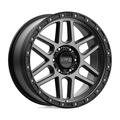 KMC KM544 Mesa Satin Black with Gray Tint 17x9 inch Wheel with 6x114.3 Bolt Pattern and 66.06mm Center Bore