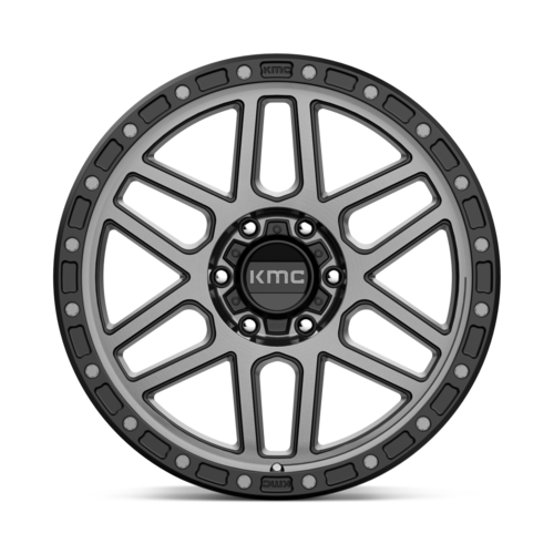KMC KM544 Mesa Satin Black with Gray Tint 17x9 inch Wheel with 6x114.3 Bolt Pattern and 66.06mm Center Bore