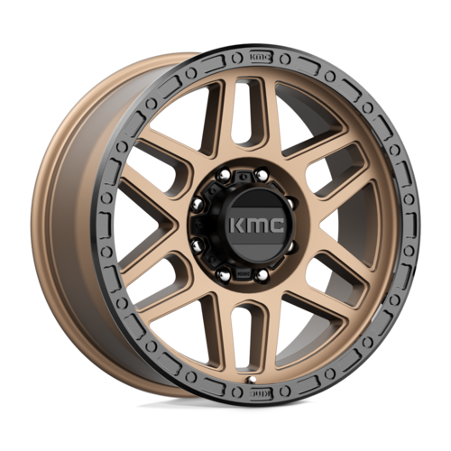 KMC KM544 Mesa 17x9 Matte Bronze with Black Lip Off-Road Wheel - 8x6.5 Bolt Pattern, 18mm Offset