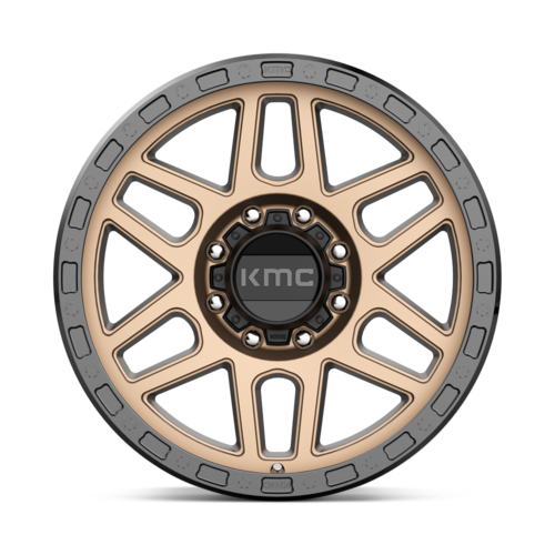 KMC KM544 Mesa 17x9 Matte Bronze with Black Lip Off-Road Wheel - 8x6.5 Bolt Pattern, 18mm Offset