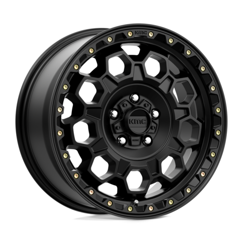 KMC KM545 TREK 17x8 Satin Black Alloy Wheel with 6x114.3 Bolt Pattern and 20mm Offset