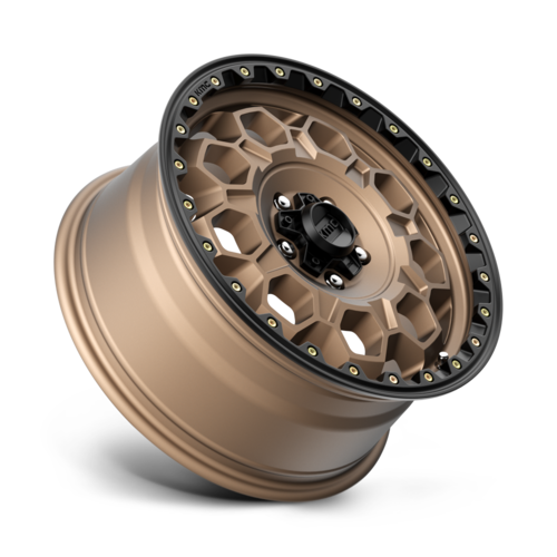 KMC KM545 Trek 17x9 Matte Bronze with Black Lip -12mm Offset Wheel