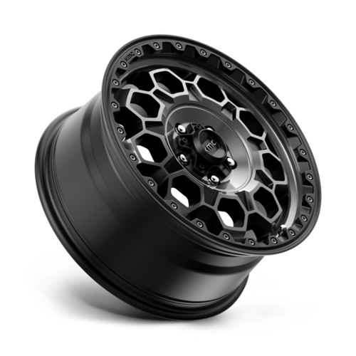 KMC KM545 Trek 17x8 Satin Black with Gray Tint Wheel with 5x4.25 Bolt Pattern and 72.56mm Center Bore