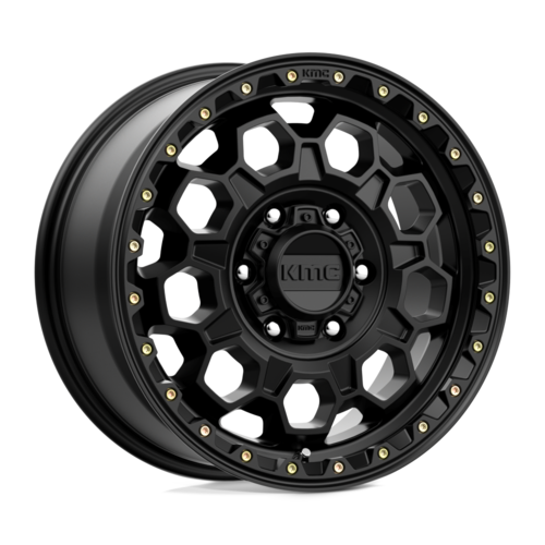 KMC KM545 Trek 17x8 Satin Black Wheel with 6x139.7 Bolt Pattern and 35mm Offset