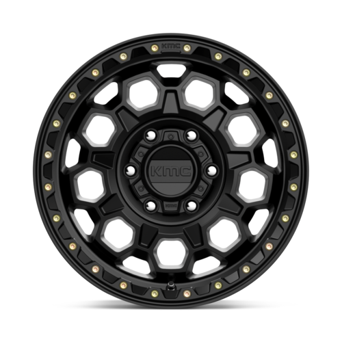 KMC KM545 Trek 17x8 Satin Black Wheel with 6x139.7 Bolt Pattern and 35mm Offset