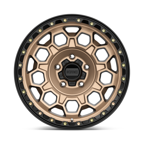 KMC KM545 Trek 17x9 Matte Bronze with Black Lip Wheel - 5x127 Bolt Pattern, 0mm Offset