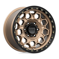 KMC KM545 Trek 17x9 Matte Bronze with Black Lip Wheel - 6x139.7 Bolt Pattern, Zero Offset