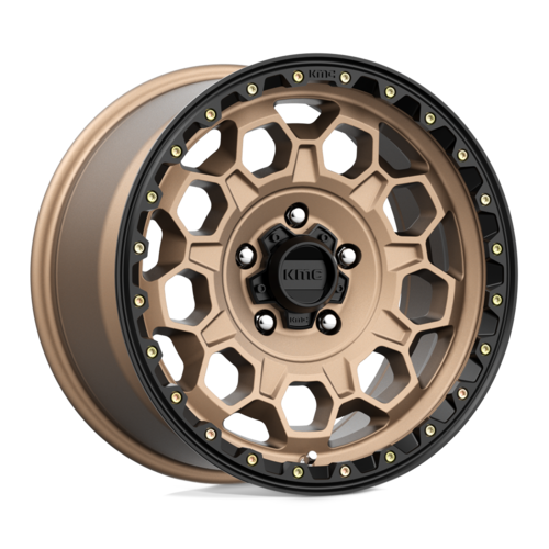 KMC KM545 Trek 17x9 Matte Bronze with Black Lip Wheel - 5x127 Bolt Pattern, 71.50 Center Bore, 18mm Offset