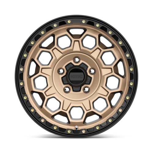 KMC KM545 Trek 17x9 Matte Bronze with Black Lip Wheel - 5x127 Bolt Pattern, 71.50 Center Bore, 18mm Offset