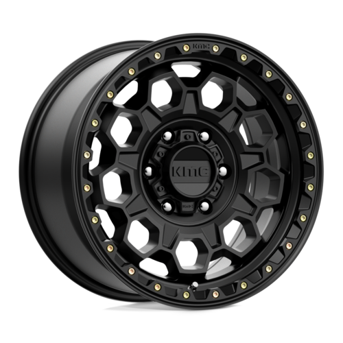 KMC KM545 TREK 17x9 Satin Black Wheel with 6x135 Bolt Pattern and 18mm Offset
