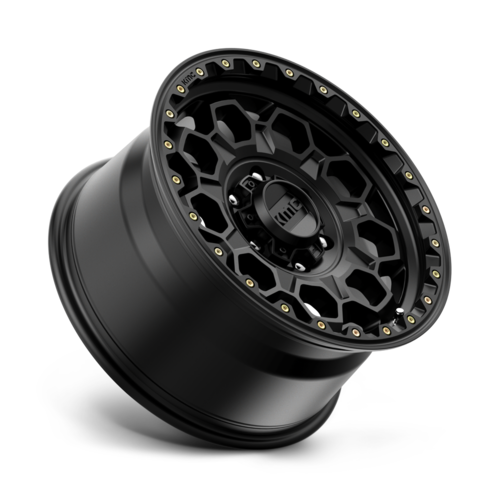KMC KM545 TREK 17x9 Satin Black Wheel with 6x139.7 Bolt Pattern and 18mm Offset