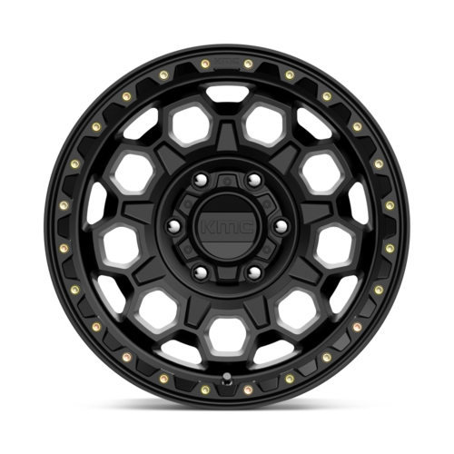 KMC KM545 TREK 17x9 Satin Black Wheel with 6x139.7 Bolt Pattern and 18mm Offset