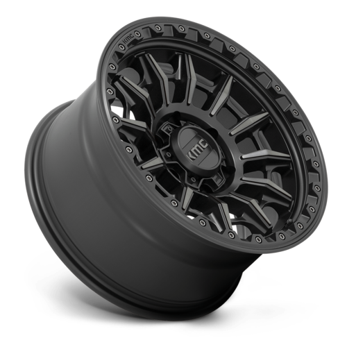 KMC KM547 Carnage 17x9 Satin Black with Gray Tint Wheel for 6x139.7 Bolt Pattern -12mm Offset