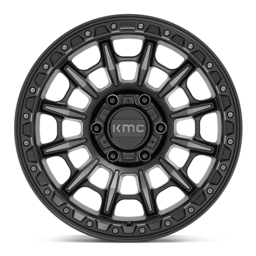 KMC KM547 Carnage 17x9 Satin Black with Gray Tint Wheel for 6x135 Bolt Pattern