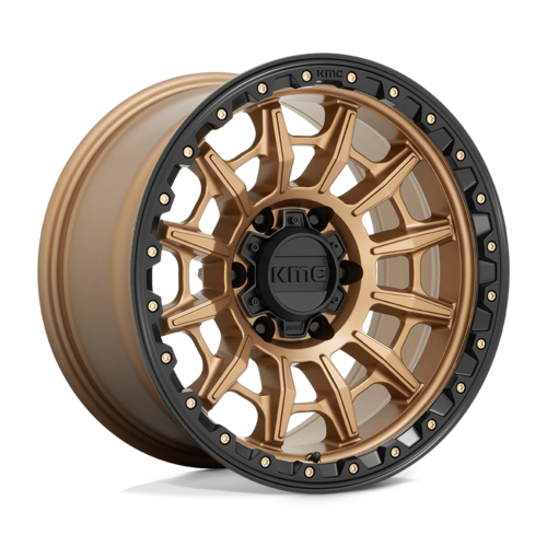 KMC KM547 Carnage 17x9 Matte Bronze with Black Lip Wheel for 6x139.7 Bolt Pattern
