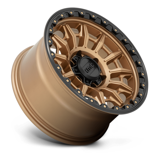 KMC KM547 Carnage 17x9 Matte Bronze with Black Lip Wheel for 6x139.7 Bolt Pattern