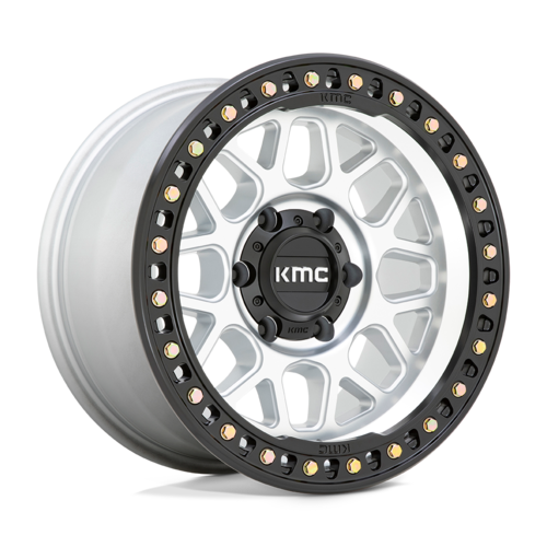 KMC GRS 20x9 Wheel with Satin Black Lip Finish and 8x165.1 Bolt Pattern
